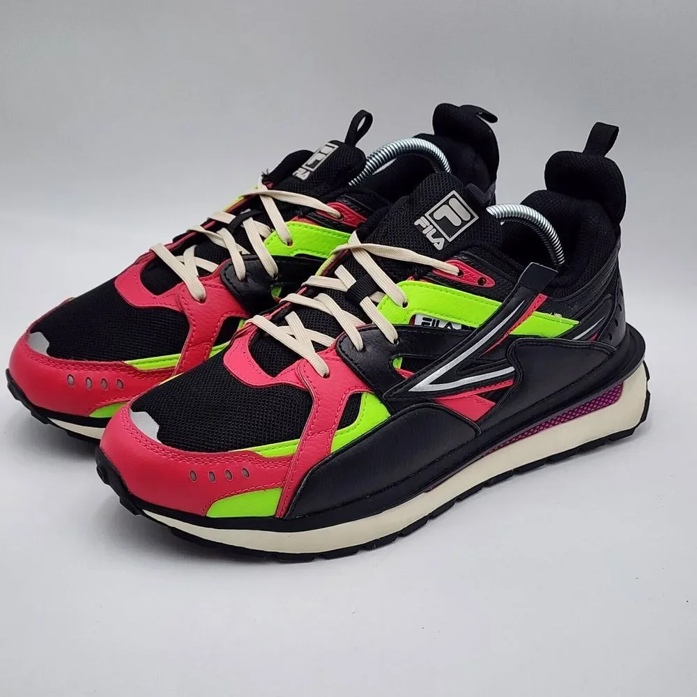 Fila Sandenal‎ Low Mens Casual Athletic Shoes Pink Black 1RM02029-041 Men's 10.5